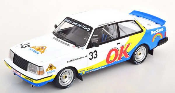 volvo 240 turbo #33 "m&l racing sweden" andersson/petersson/linden etcc zolder 1985 18RMC105B Модель 1:18